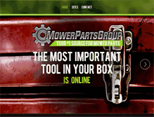 Tablet Screenshot of mowerpartsgroup.com